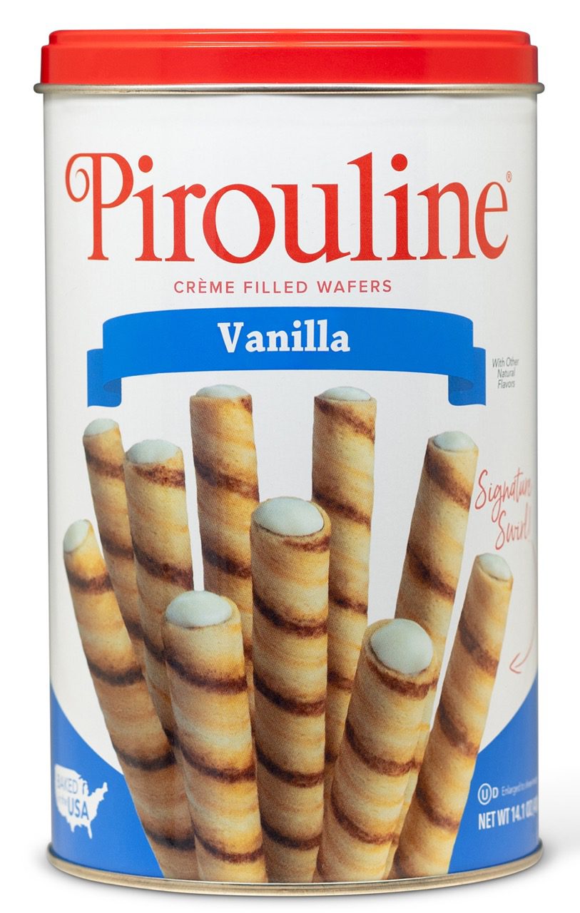 Pirouline Vanilla Creme Filled Wafers - 14.1 oz. Tin